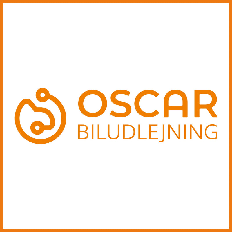 Konturklistermærke med orange logo