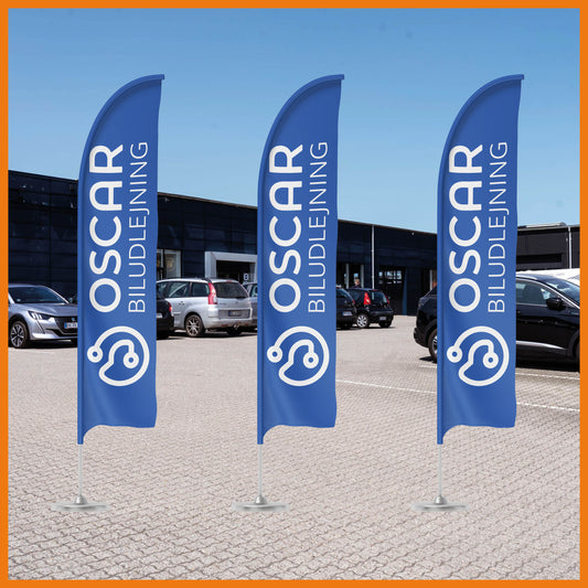 Komplet beachflag-sæt
