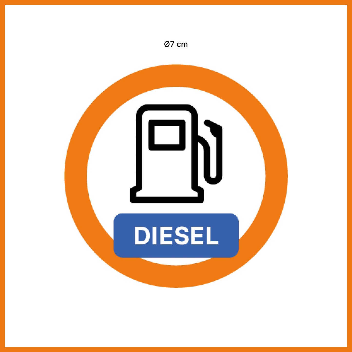 Diesel-klistermærke (5 stk.)